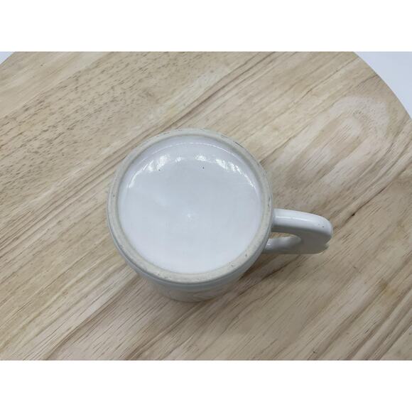 Christmas Tree Ceramic Mug Holiday Coffee Cup Red Rim Stocking Handle Polka Dot - Picture 4 of 6